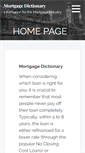 Mobile Screenshot of mortgage-dictionary.com